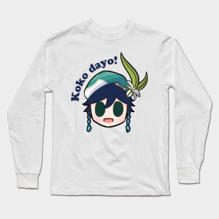 Genshin impact Venti koko dayo Long Sleeve T-Shirt